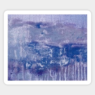 Blue Purple Indigo Abstract Art Sticker